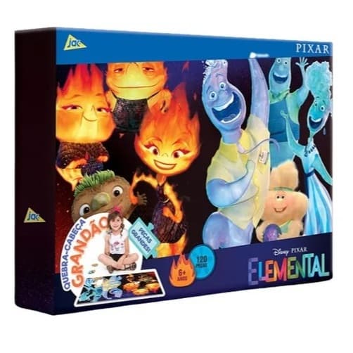 Quebra Cabeça Grandão Elemental 120 peças  Disney - Toyster