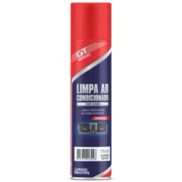 Limpa Ar Condicionado GT2000 300ml com Sonda • Elimina Mau Cheiro • Aroma Carro Novo