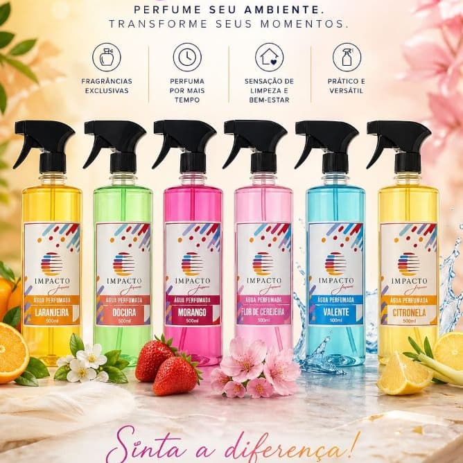 Água Perfumada Impacto Aromas 500ml