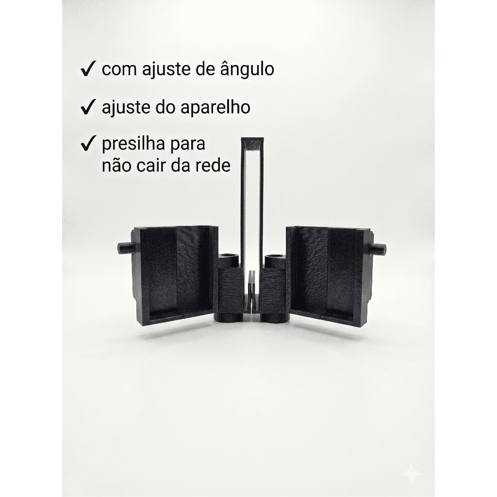 Suporte Celular Duplo para Rede Vôlei Futevôlei Tênis