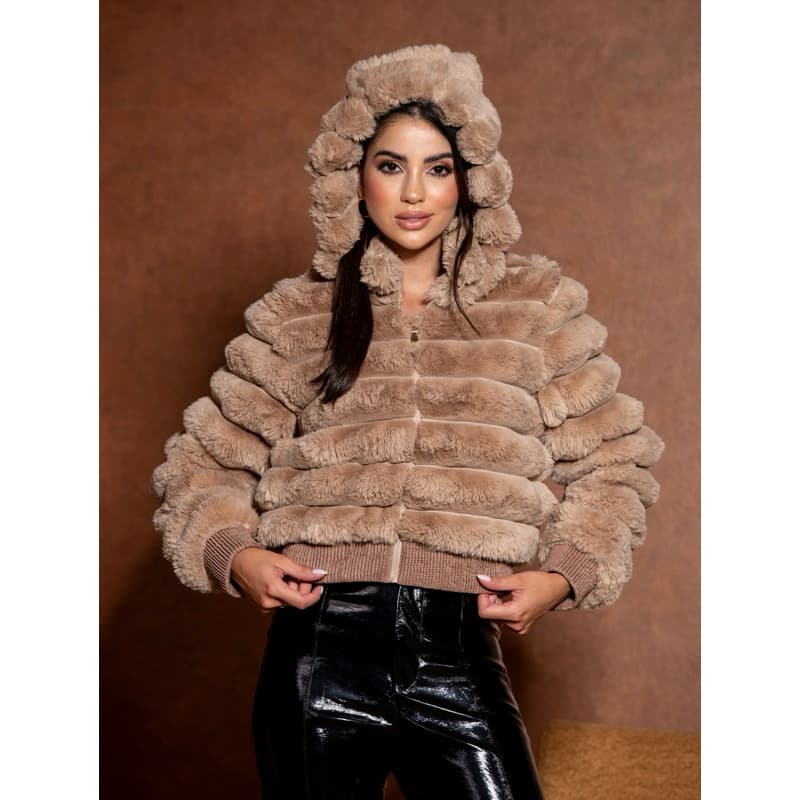 Jaqueta de Pelucia Feminina Teddy Bomber | Estilosa e confortável