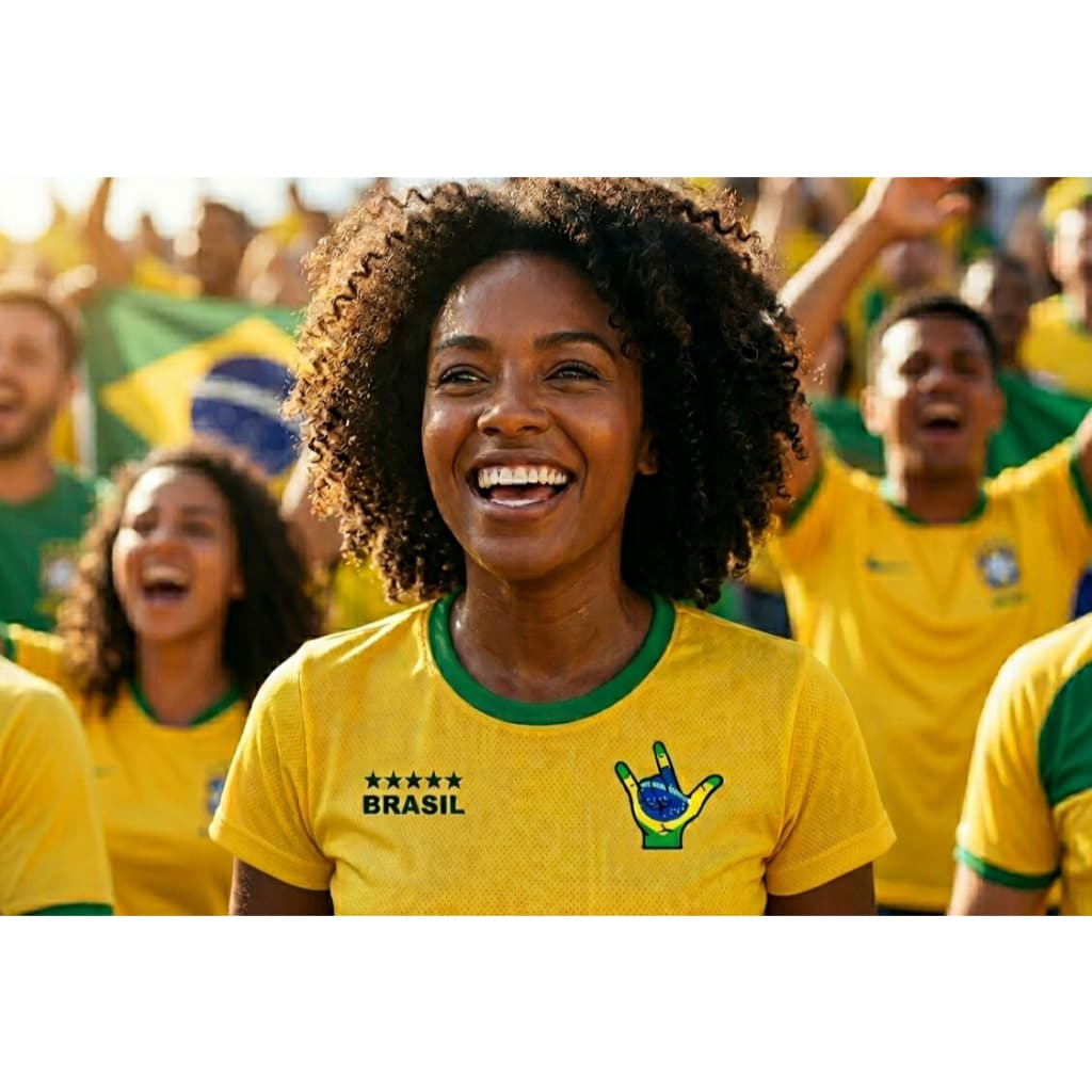 BRASIL CAMISA VERDE E AMARELO MASCULINO FEMININO UNISSEX ADULTO DRYFIT ESPORTE LIBRAS TORCIDA CONFORTO FUTEBOL