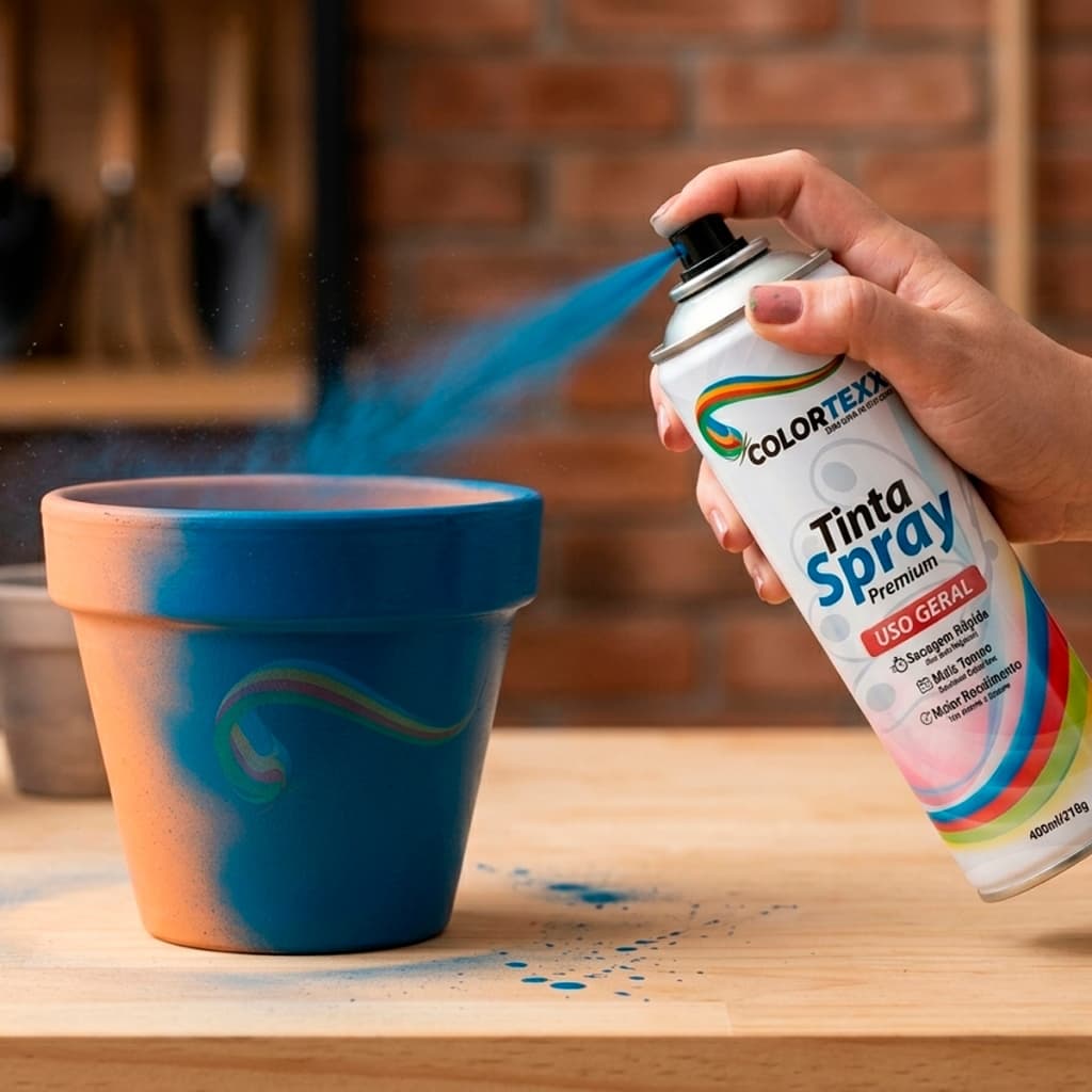Tinta em Spray Uso Geral Automotivo e Artesanal 400ML Diversas Cores madeira plastico metal parede