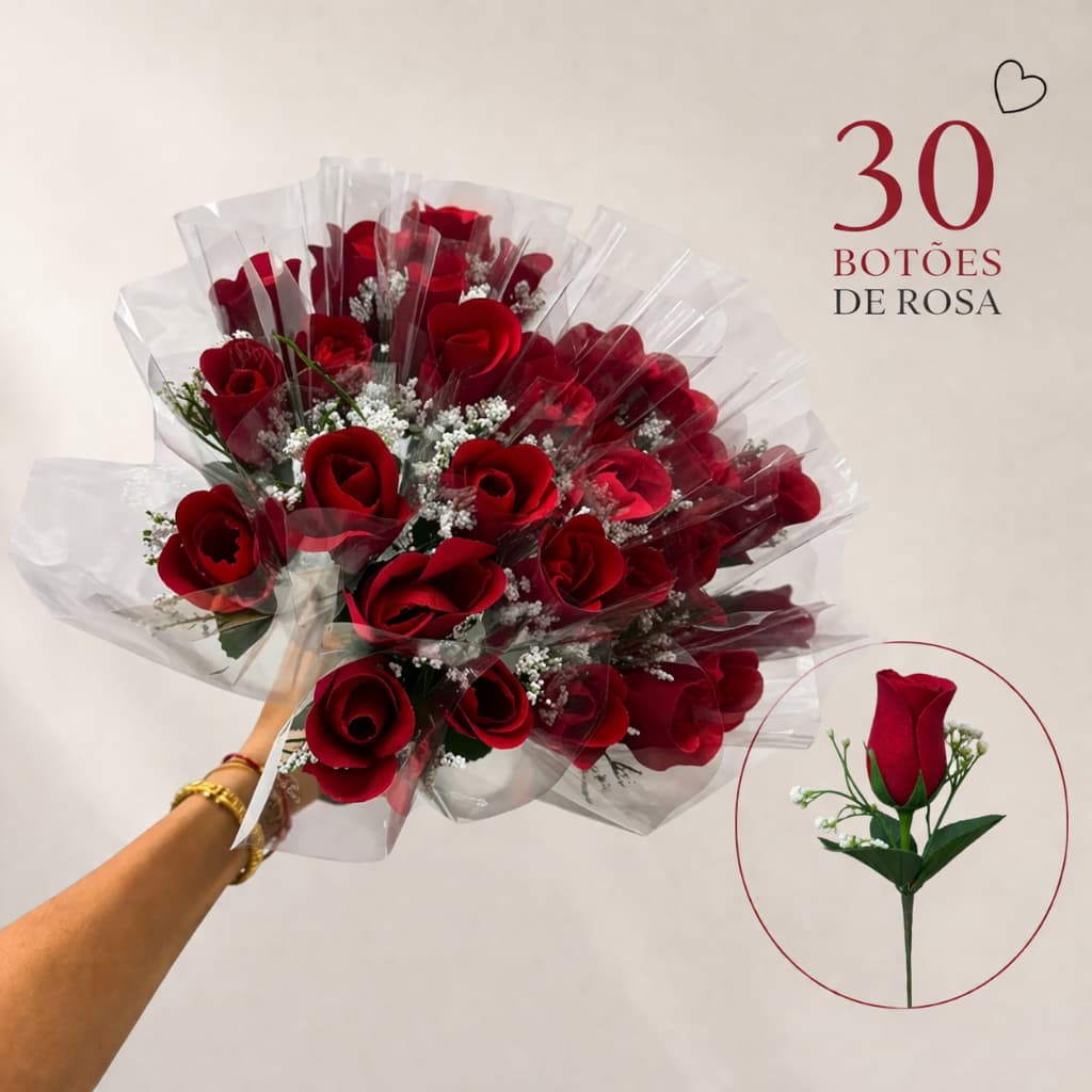 Kit 30 rosas artificial para decoração rosa aveludada artificial com saquinho plástico para embalagem