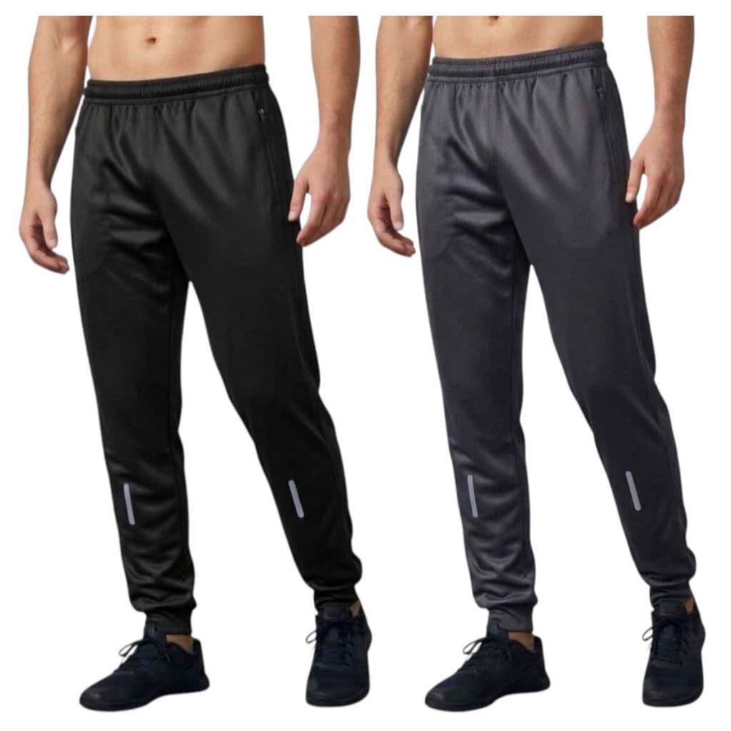 ⚡Calça JOGGER Refletivo Peças Dry Fit Academia Masculina Adulta com Bolso Zíper Flanelada Promoção