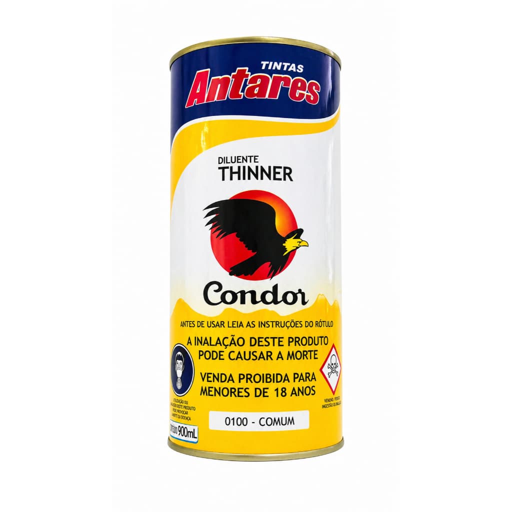 Thinner Limpeza 900ml Alta Evaporação Uso Profissional