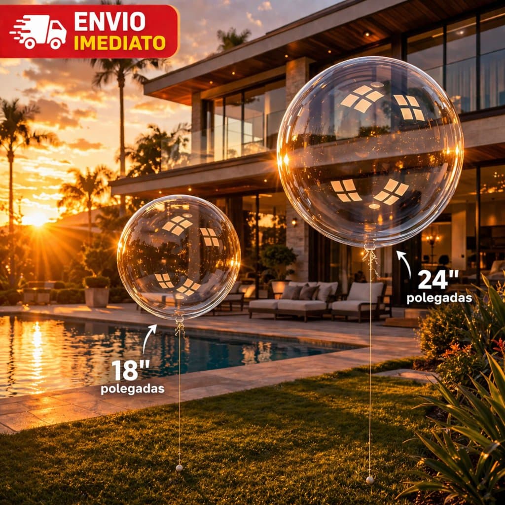 50 Balão Bubble Transparente 18 e 24 Polegadas Cristal Transparente Festas Decoração Eventos