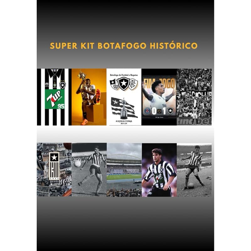 Super kit 10 quadros decorativos placa decorativa para presente decoração Botafogo Campeão libertadores,fogão histórico.