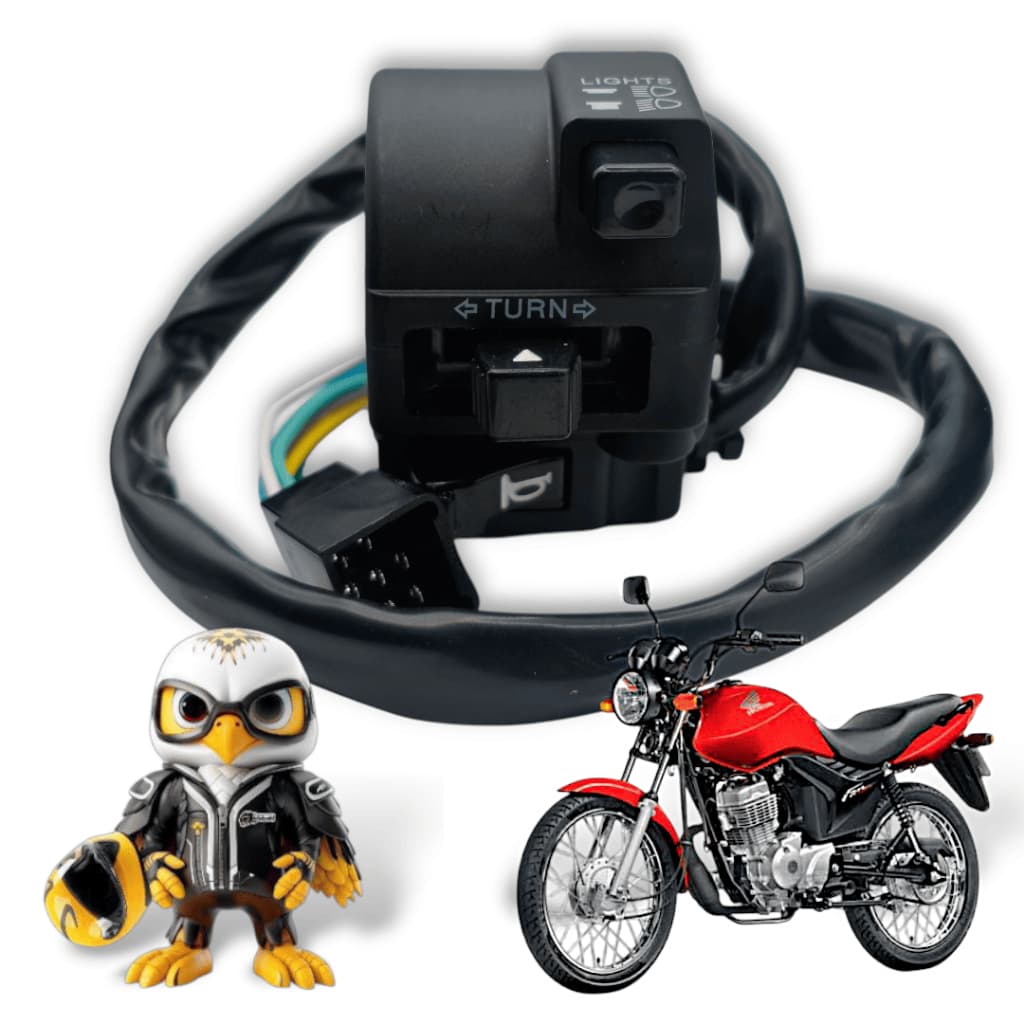Punho Chave Luz Titan 150 Ks 04 /08 Fan 125 09/13 Mod Origin