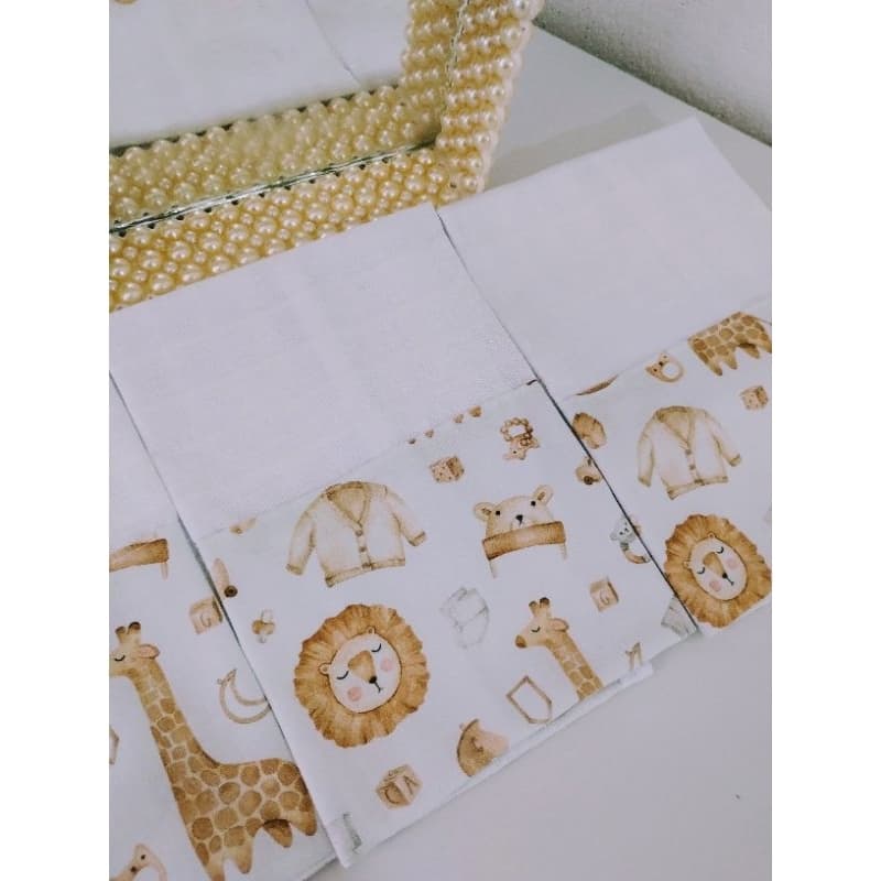 KIT 3 FRALDAS DE BOCA, FRALDA DE BEBE, FRALDA DE PANO, TOALHA PERSONALIZADA.