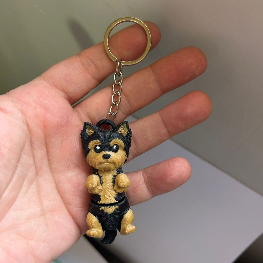 Chaveiro Cachorrinho Yorkshire – Acessório Pet Lover para Mochila, Chaves e Presente Criativo