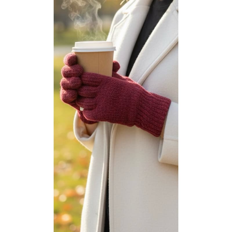 Luva kit 12 pares De Lã Frio Inverno Adulto Feminina ST-13