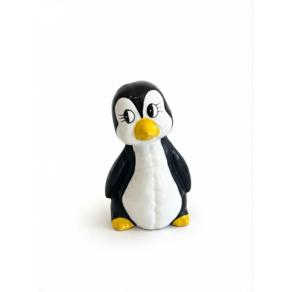 Pinguim Decorativo em Porcelana – Mini Estatueta Fofa para Decoração e Presente