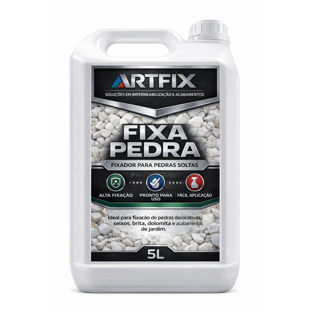 Fixador De Pedras ArtFix Fixa Pedra 5L Externo Interno