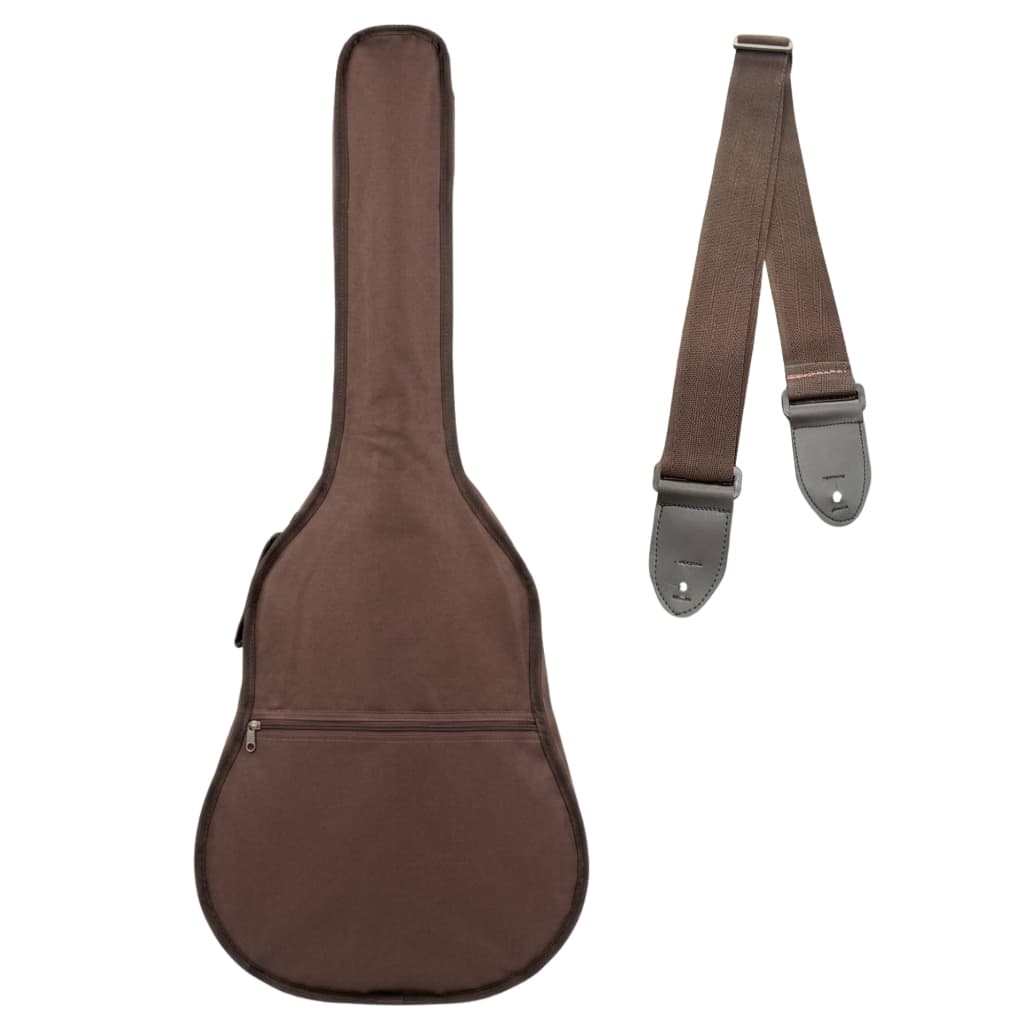 Capa Bag Para Violão Classico Folk Marrom Com Correia