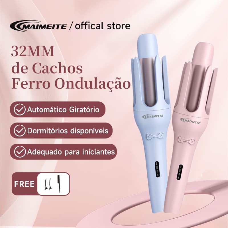 MAIMEITE Modelador de cachos ferro ondulação Profissional Cerâmica Para de Cabelo e Chapinha  Titanium Optima