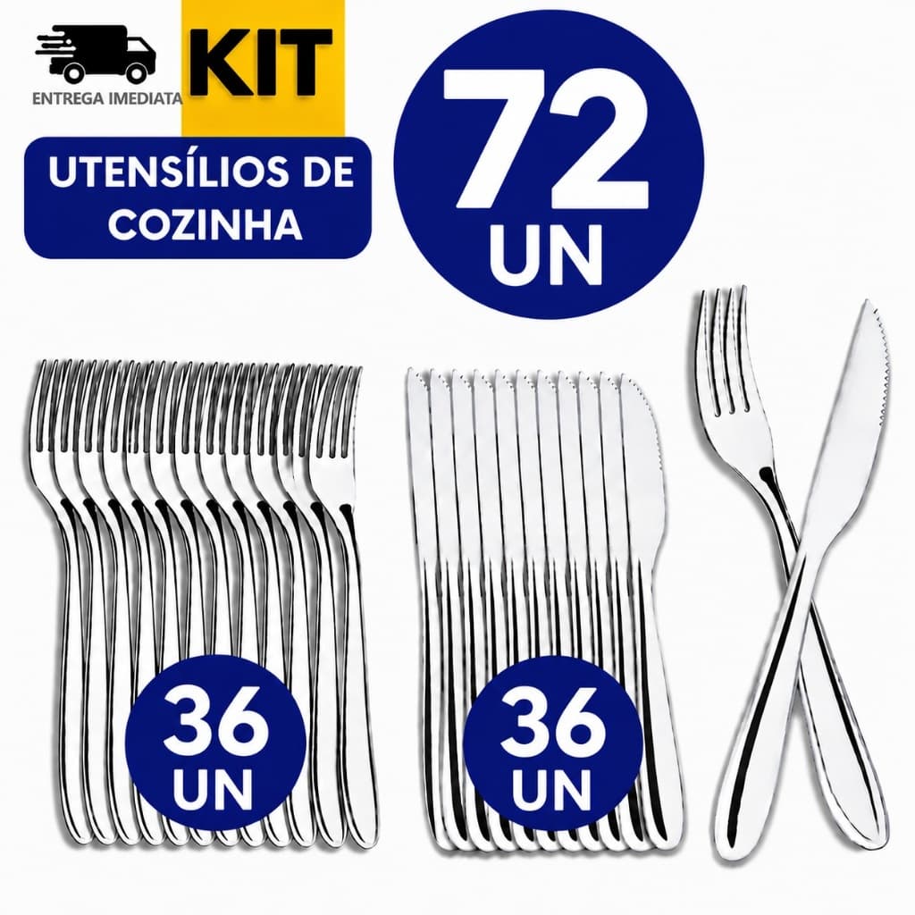 CONJUGADO DE Talheres Inox Casa Cozinha Restaurante Buffet Qualidade Garantida