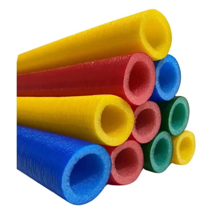 Kit 18 Isotubos Blindados Cama Elástica 1,30m Proteção Hastes Pula Pula Reposição