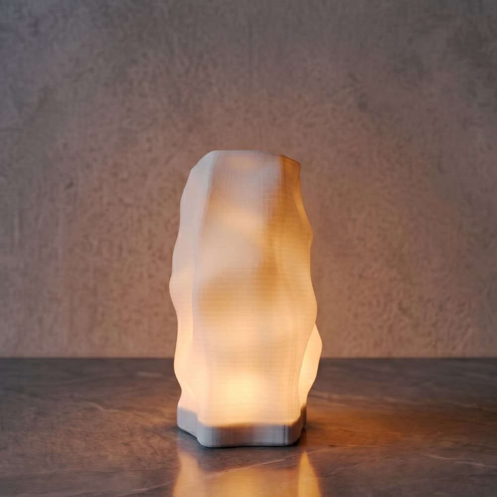 Abajur Luminária Nébula Decorativa Luz Quente Design Moderno Orgânico Lâmpada LED E27
