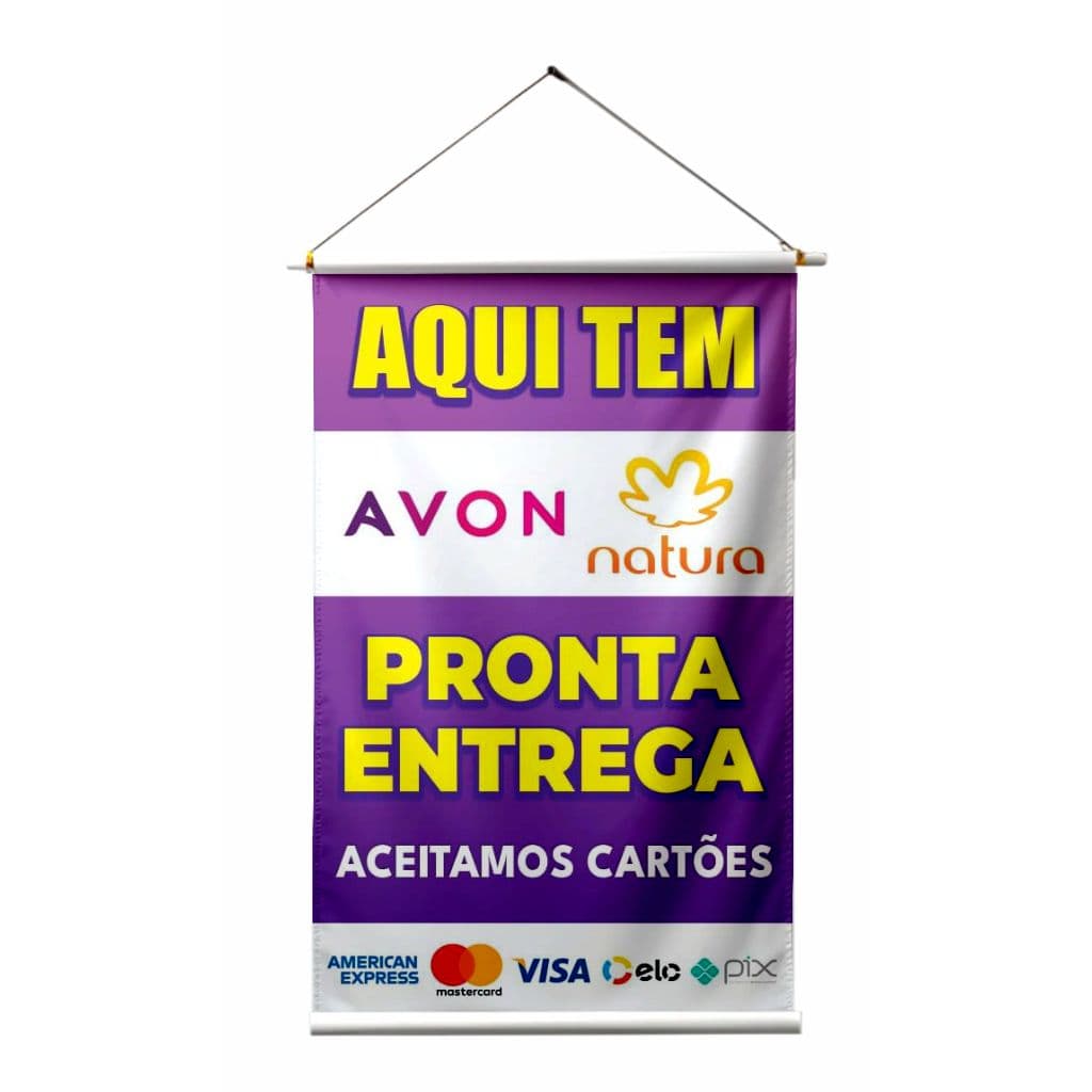 BANNER COMERCIAL - AVON E NATURA PRONTA ENTREGA