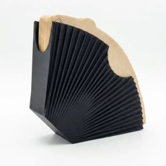 Porta Filtro de Café Minimalista Design Canelado Moderno Luxo / Suporte de Mesa Cozinha/Filtro de Café Bancada Organiza