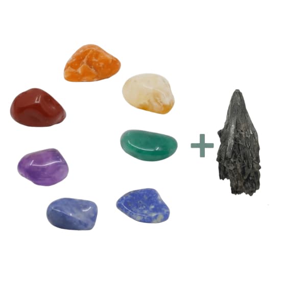 Kit Pedras Dos 7 Chakras Semi Preciosas Reiki Limpeza Brinde