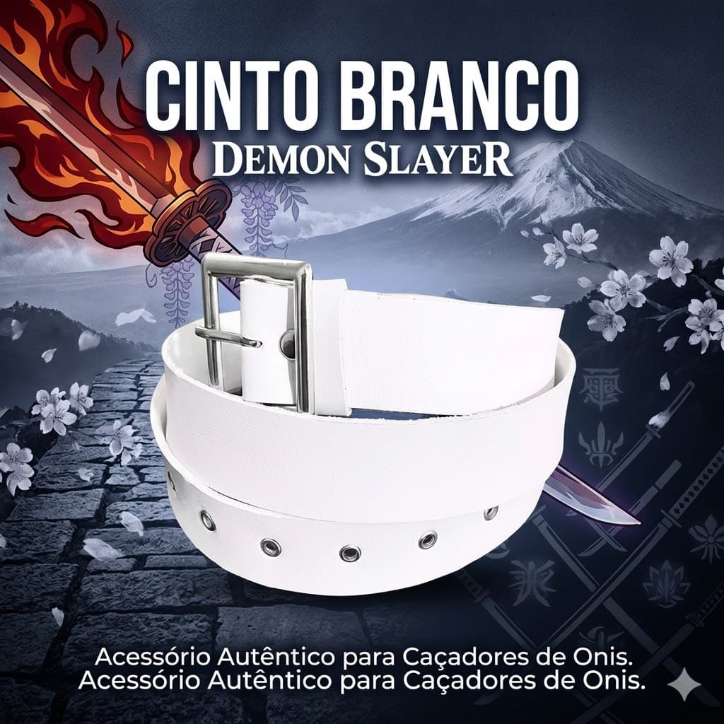 Cinto Branco Demon Slayer