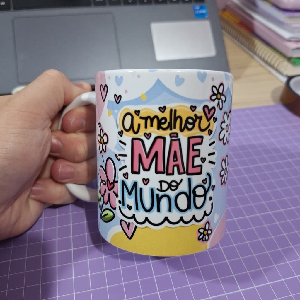 Caneca Dia das Mães Personalizada Cerâmica Presente Criativo Mãe Autista Pet Fofo Divertida