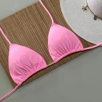Top Biquíni Feminino Cortininha Premium com Proteção UV | Modelo Regulável e Confortável do P ao GG