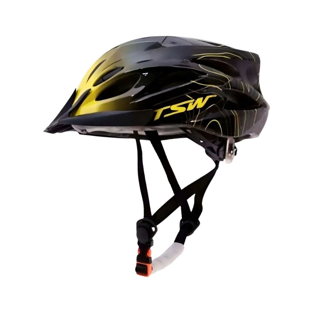 Capacete MTB Raptor III Led PT/AM c/VIS. TSW Medio