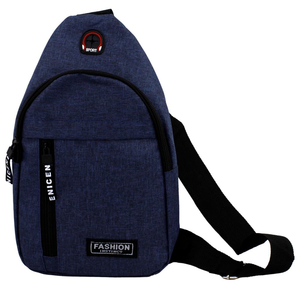 Mochila Shoulder Bag Compacta com Alça Ajustável e Zíper