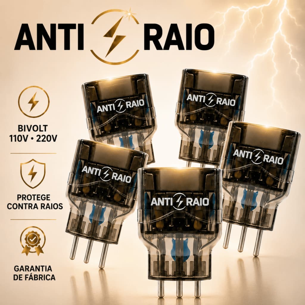 Protetor Eletrico Dps Tomada Anti Raio Surtos Embrastec 10a Bivolt Pocket 110/220V Eletronicos