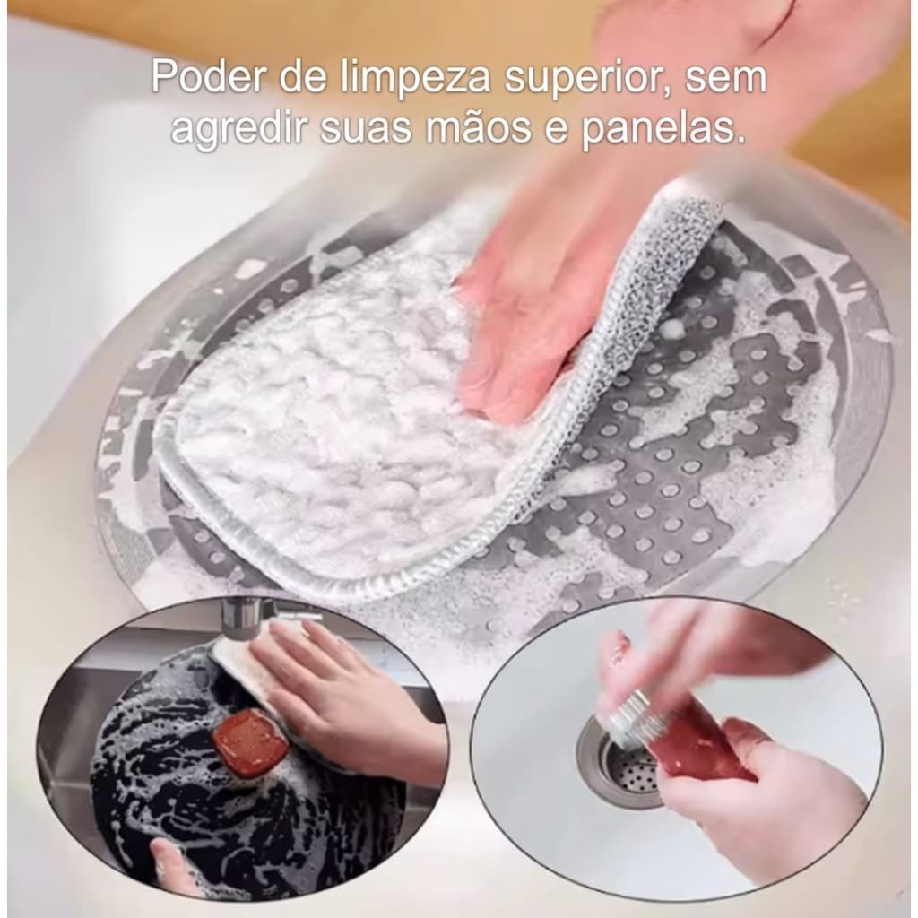 Conjunto Panos De Prato E Pia Microfibra Premium Seca Rapido Multiuso Versatil Lavavel Econômico
