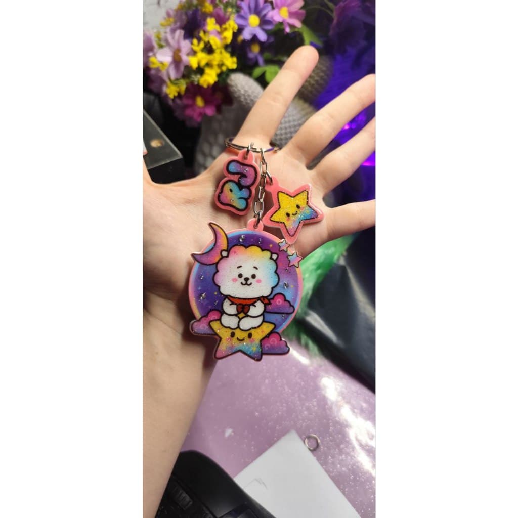 [Maiores Quantidades] Chaveiro Cosmic21 – KPOP Fofo Idol Coreano Kawaii Kpopper Acessório Mochila Chaves Charm BTS BT21
