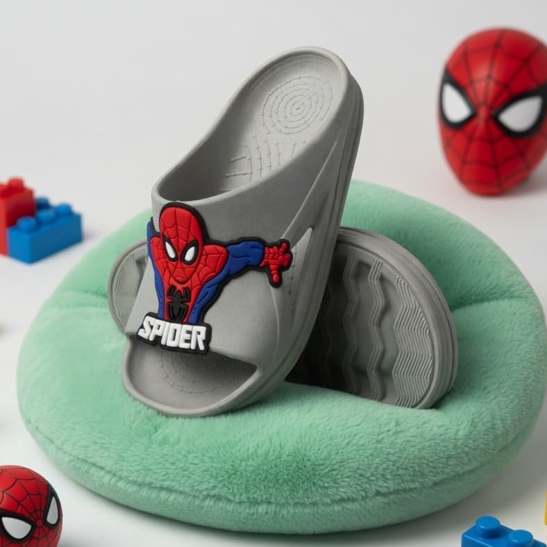 Chinelo Nuvem Menino Super-Herói Confortável Slide Leve 23 ao 30