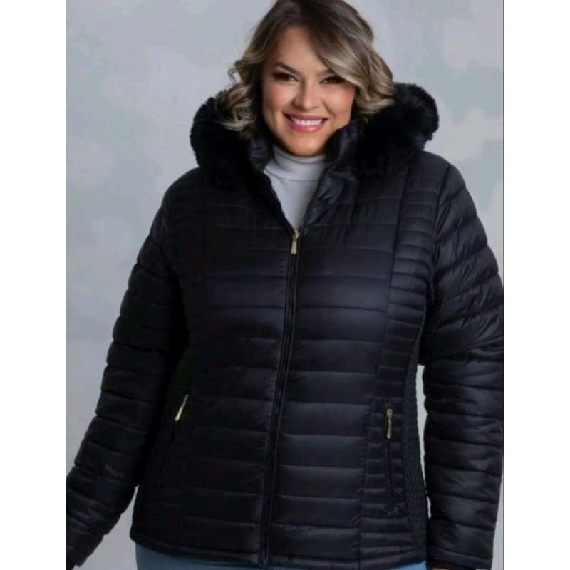 Jaqueta Puffer Feminina Bobojaco Impermeável outono inverno gominho inf