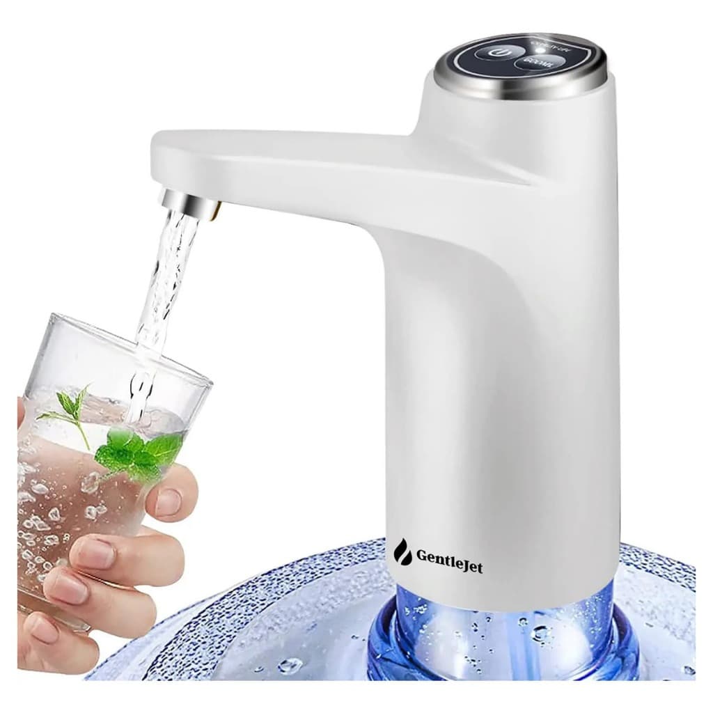 Bomba Elétrica Água Galão 20L Touch Inteligente Recarregável USB Silenciosa Filtro Dispensador