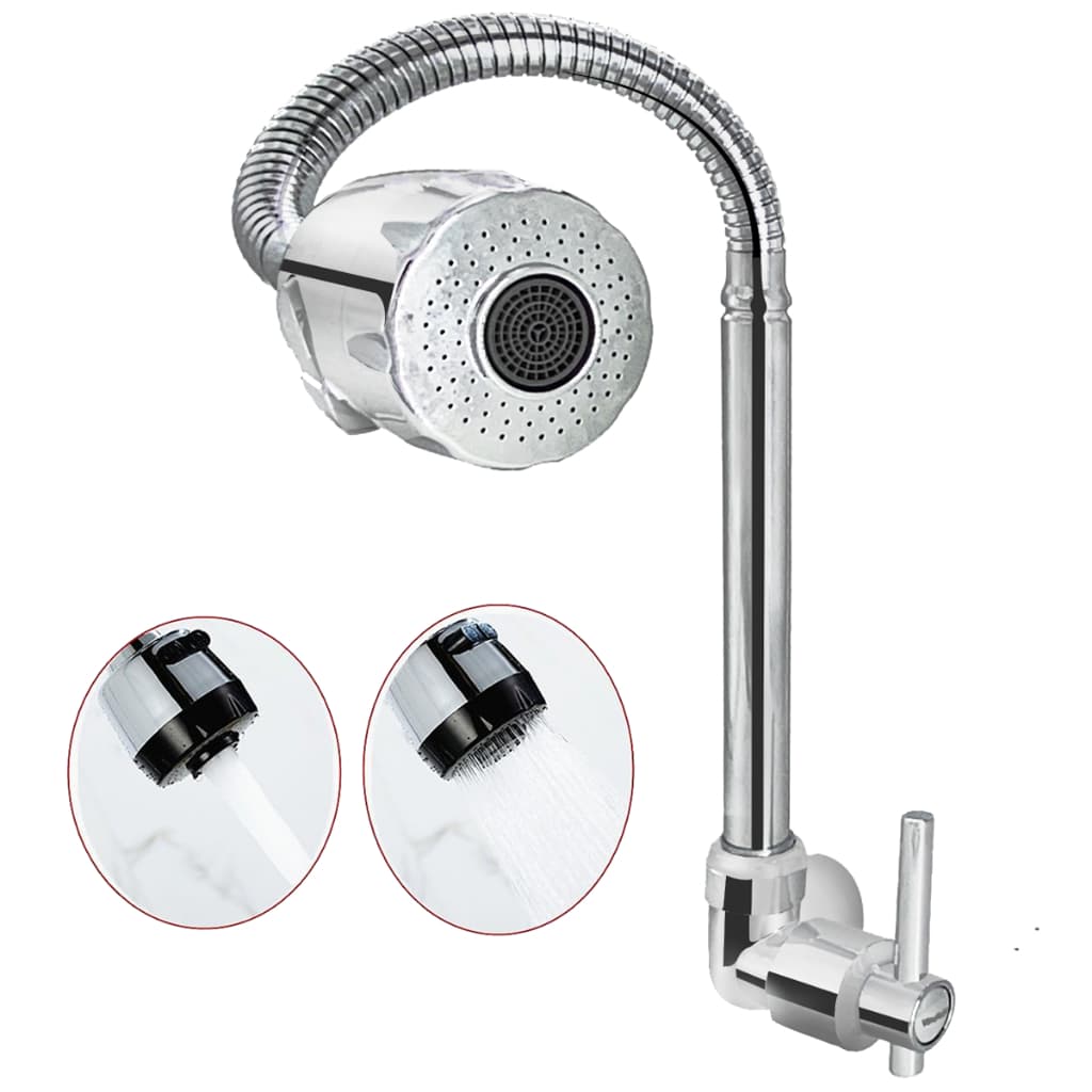 Torneira Flexivel Para Cozinha Cromado Função Spray Torneira Articulada Cozinha com Chuveirinho