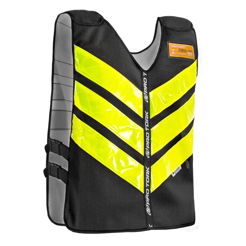 Colete Motoboy Moto Frete Mototáxi Refletivo Aprovado Detran Preto Gg