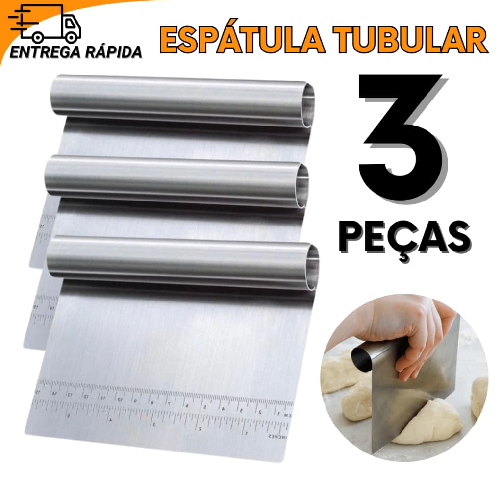 Espátula para Confeitaria Inox Ferramenta Massas Bolos Cortes Para Uso Diário e Restaurantes