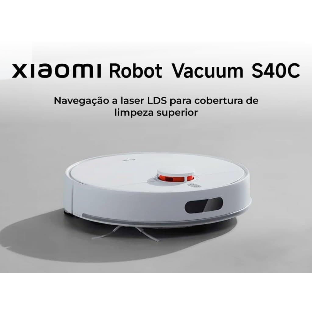 Robô Aspirador Xiaomi S40C Super Lançamento Inteligente Aspira Passa Pano Auto Recarga limpeza de alta performance