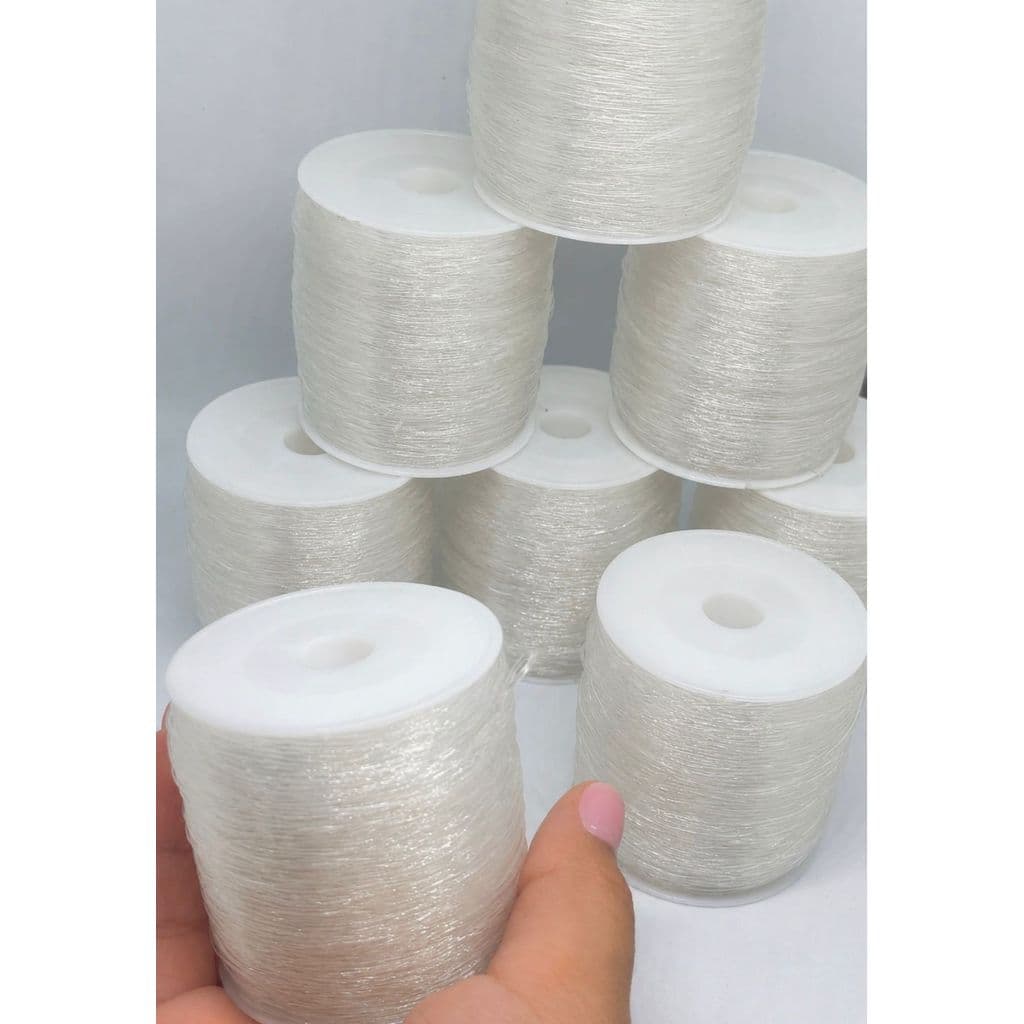 Fio de Silicone Elástico 0.7 mm  - 0.8 mm  - 100 Metros Para Pulseiras, Bijuterias, Artesanatos