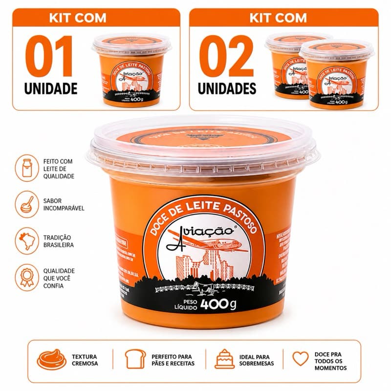 Doce de leite Aviação 400g Envio Super Rápido