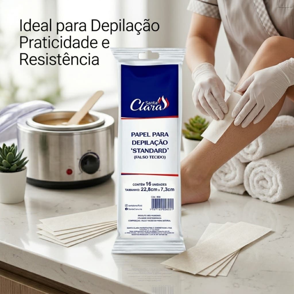Papel para Depilação 16 Unidades Alta Resistência