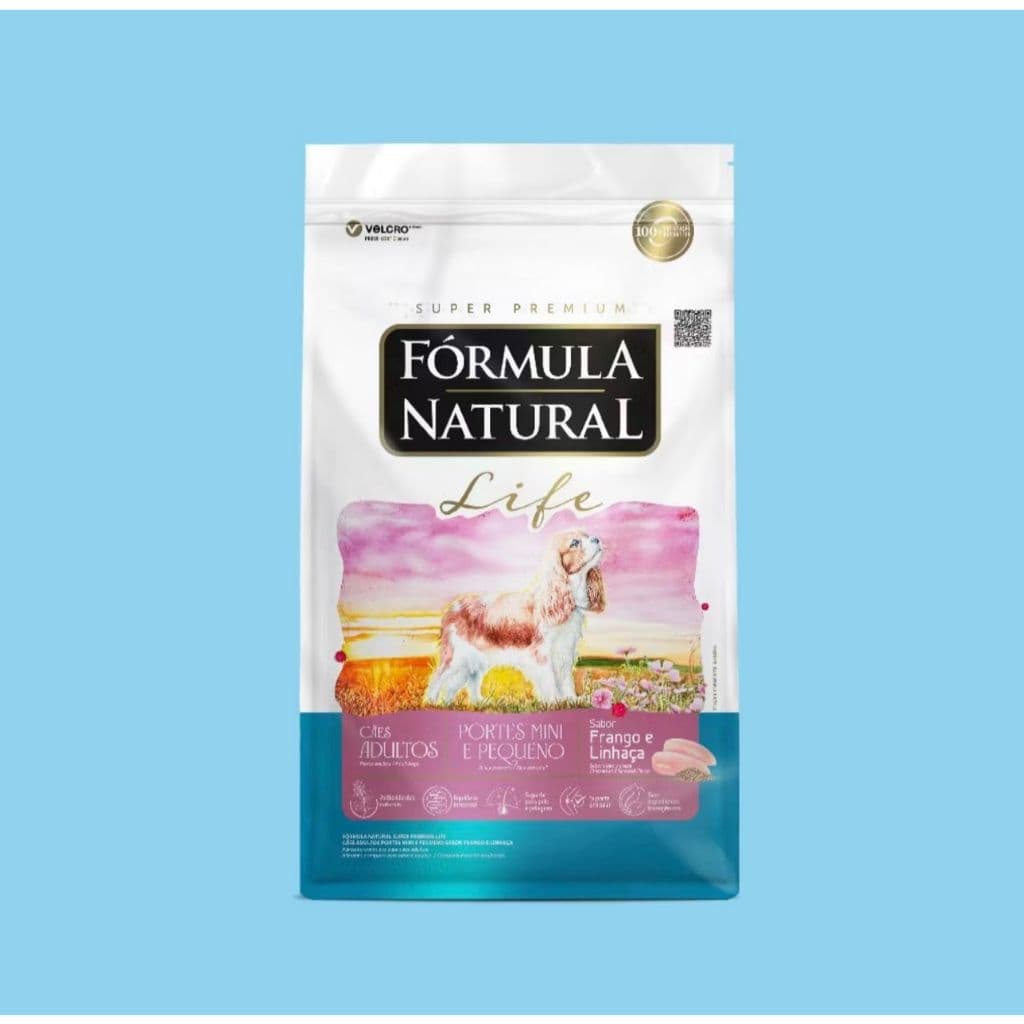 Ração Formula Natural Life Mini e Pequeno 2,5 kg Adulto