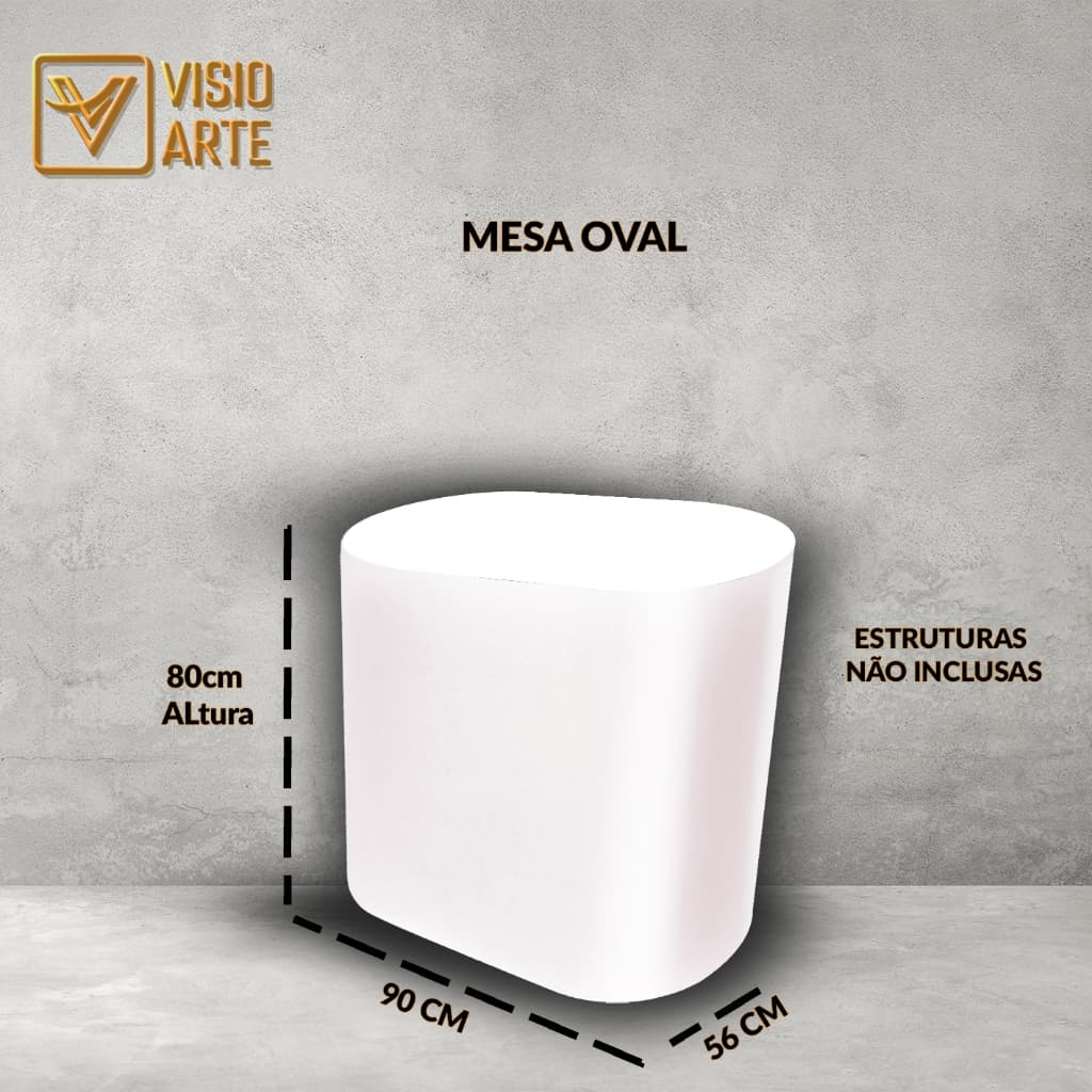 Capa de Mesa oval Temas variados  em tecido 90x56 cm