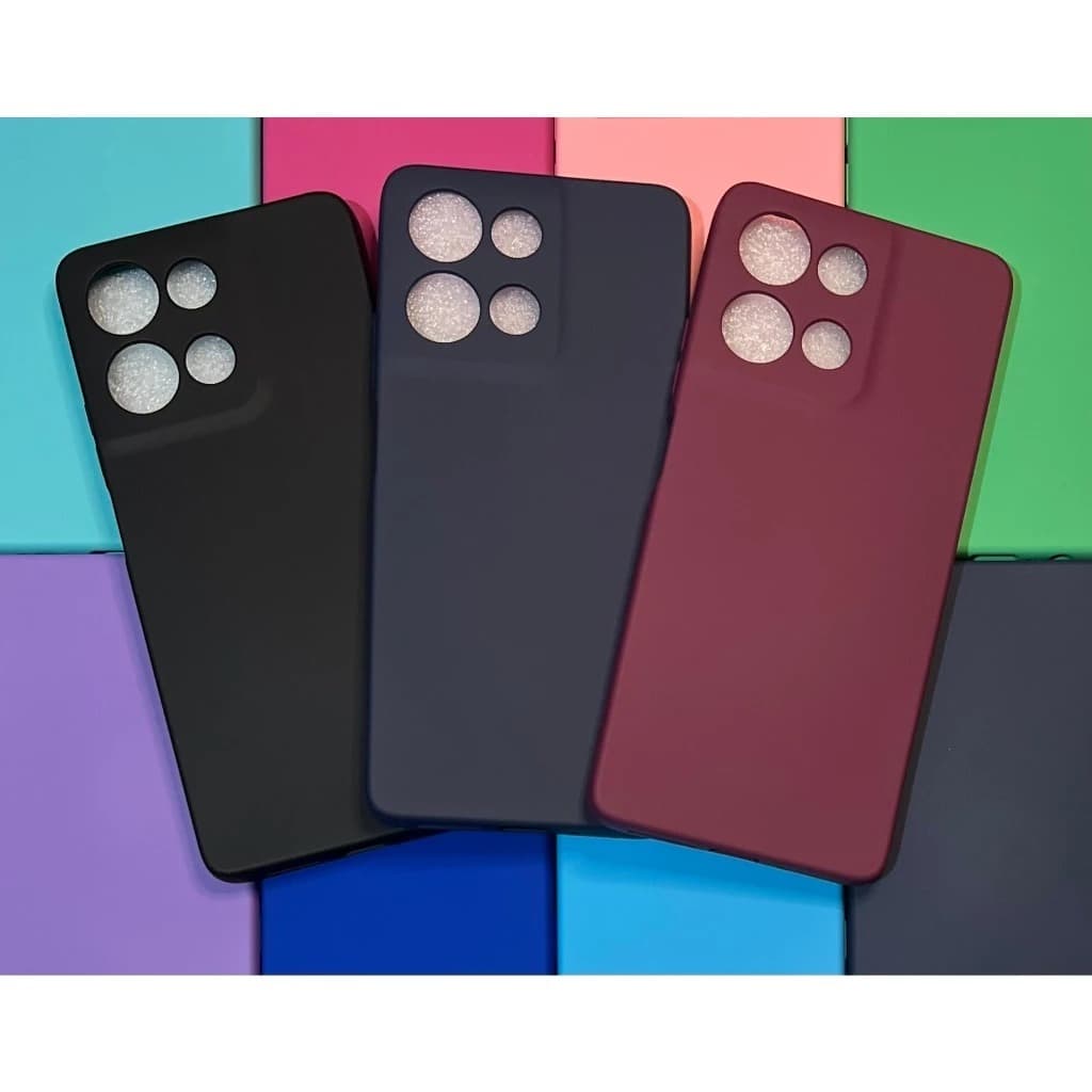 Kit - Capa Capinha Case + Película/somente Capa Para Motorola Moto G86 Silicone Aveludada Capinha de Celular