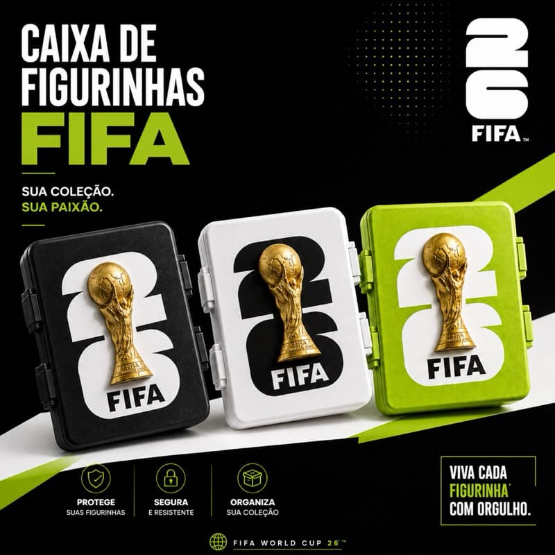 Caixa Premium para Álbum e Figurinhas