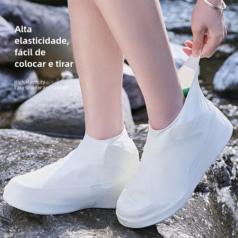Protetor de Calçado para Chuva Unissex Antiderrapante Reutilizável