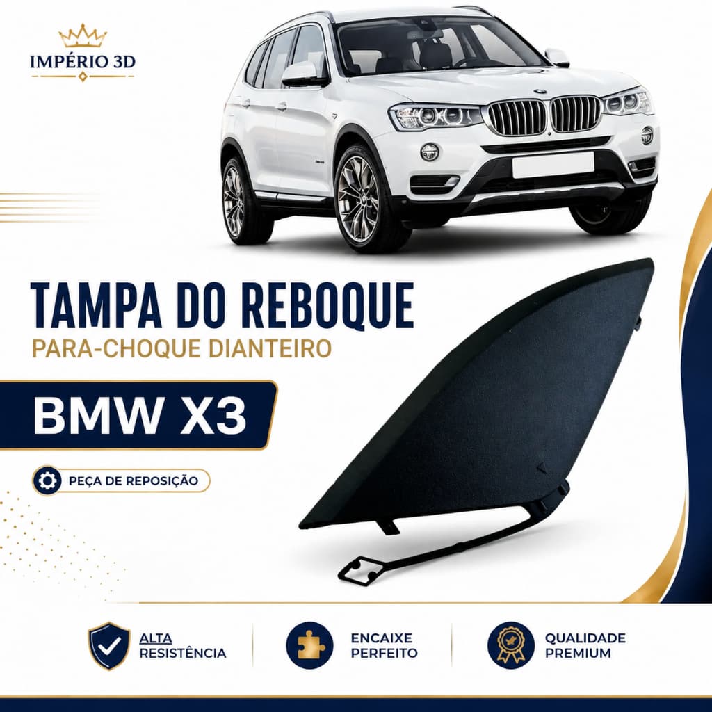 Tampa Reboque Dianteiro Bmw X3 2014 2015 2016 2017